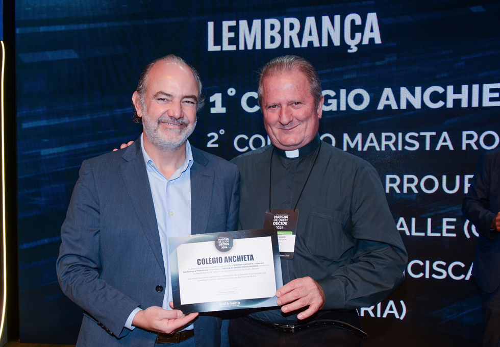 Anchieta &eacute; a escola de Ensino M&eacute;dio privado mais lembrada e preferida do RS